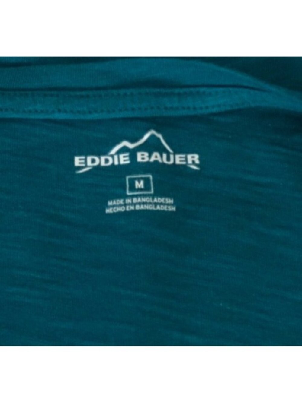 Eddie Bauer T shirt Women Size M Blue Scoop Neckline Short Sleeves Cotton Modal - Picture 6 of 13